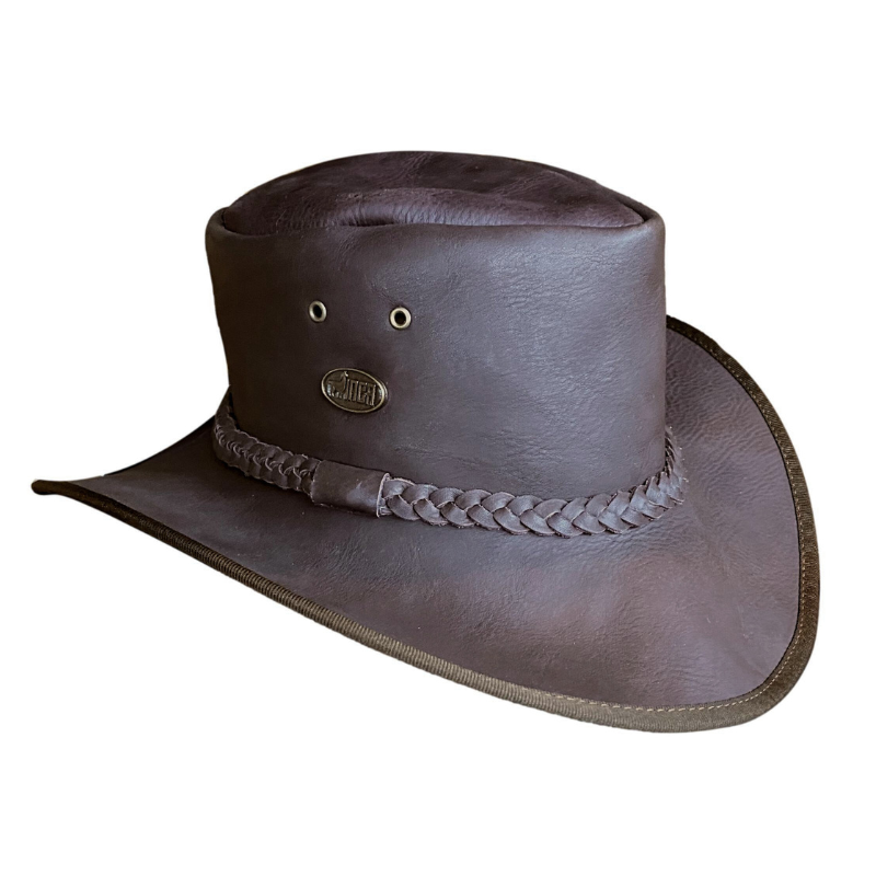 INCA Leather Survivor Hat - Brown