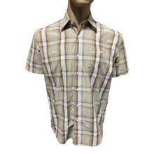 Load image into Gallery viewer, INCA S/S Check Shirt - Cream/Brown (20)
