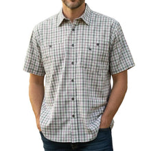 Load image into Gallery viewer, INCA Pure Cotton S/S Check Shirt - Black/Red/Green (97)
