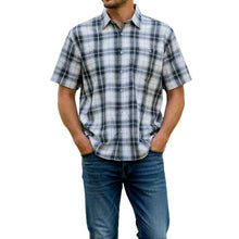 Load image into Gallery viewer, INCA S/S Check Shirt - White/Black (90)
