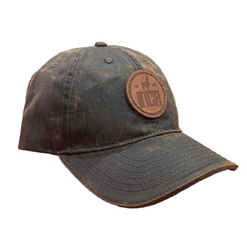 INCA Washed Oil Skin Cap - Leather Logo