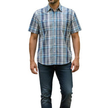 Load image into Gallery viewer, INCA S/S Check Shirt - Grey/Blue (12)
